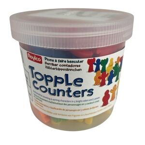 Roylco Topple Counters Math, Sorting and Domino Runs Characters NEW